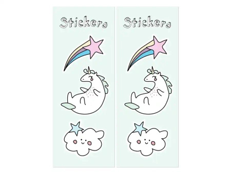 Paper Treat Bags "Unicorn", 8 × 18 × 6 cm, 6 pcs