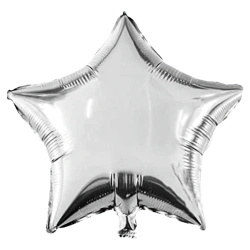 Balon foliowy "Silver Star" 46 cm 1 szt.