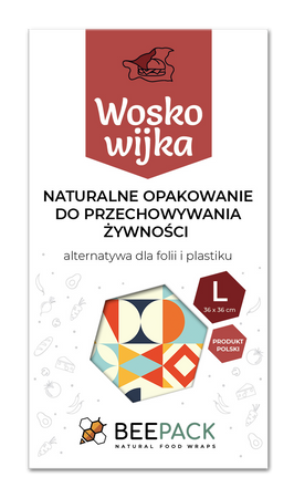 Waxwork "Geometric Pattern" size "L" 36 x 36 cm 1 pcs.