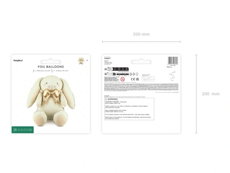 Foil Balloon "Bunny", 74 × 84 cm, 1 pc