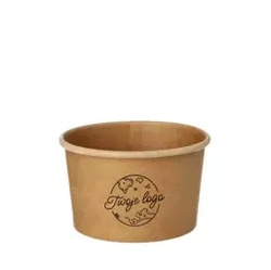 Paper soup cup 230 ml 9,8 x 6 cm OWN PRINTING 2000 pcs.