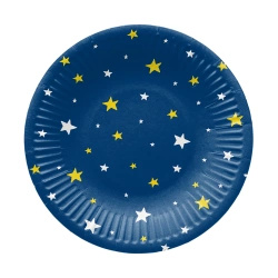 Round paper plate "Starlit" Ø 18 cm, 8 pcs