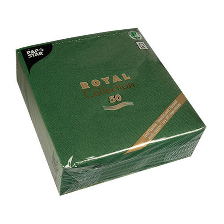 Royal Collection green 1/4 3W napkins 40 x 40 cm 50 pcs.