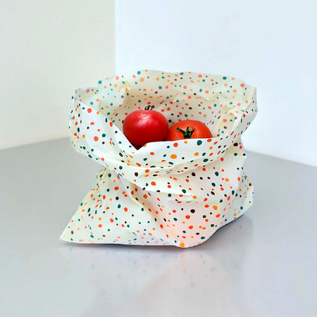 Beeswax bags “Polka Dots” L 23×32 cm, 1 pc