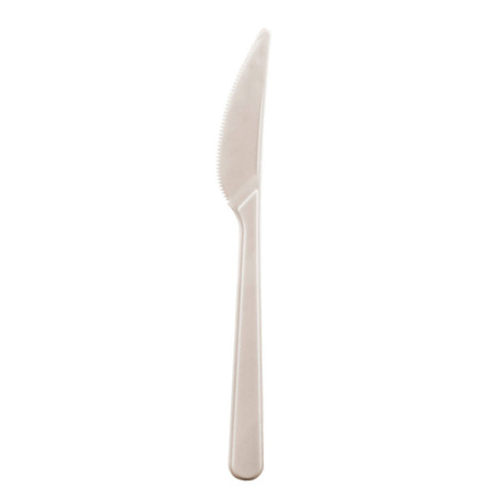 Knives with Mater-Bi beige 17,5 cm 25 pcs. 