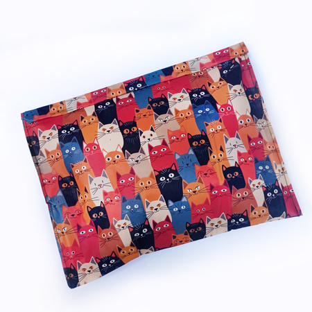 Beeswax food bags “Cats” XL 36 × 32 cm, 1 pc.