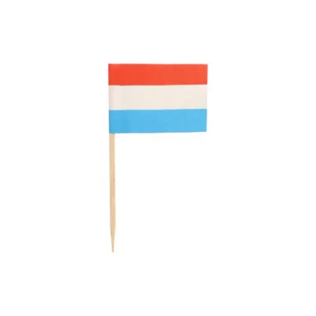 Banquet toothpicks with Dutch flag, length 8 cm, 500 pcs