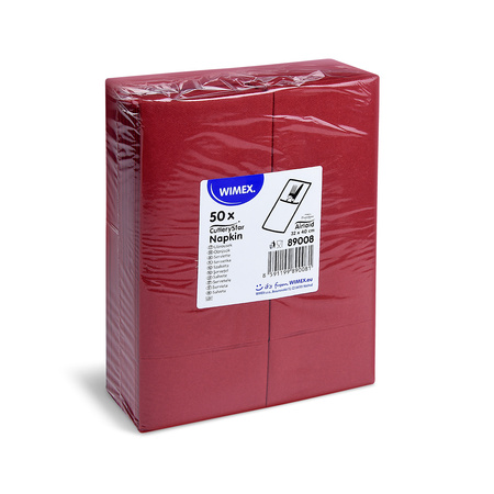 Premium Airlaid cutlery bags-serviettes, maroon, 40 x 32 cm 50 pcs.