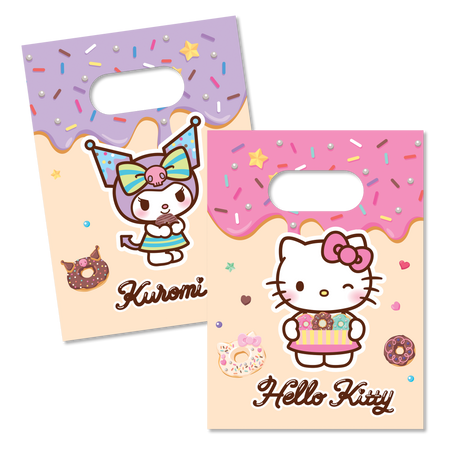 Paper bags “Hello Kitty & Kuromi” 16 × 22 cm, 4 pcs