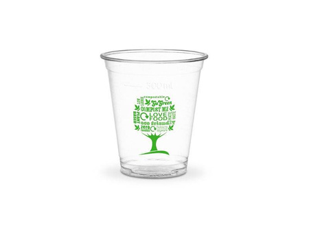 Green Tree PLA cup 350 ml ¶r. 96 mm 50 pcs.