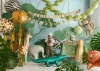 Paper Banner "Happy Birthday Safari", 1.8 m, 1 pc