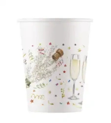 Paper cup “Sparkling Celebration” 200 ml 8 pcs