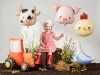 Standing Foil Balloon "Tractor", 72 × 63.5 cm, 1 pc