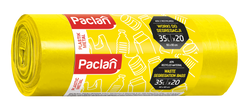 Worki do segregacji plastiku żółte Paclan 35L, 20 szt.