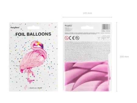 Foil Balloon "Flamingo", 70 × 95 cm, 1 pc