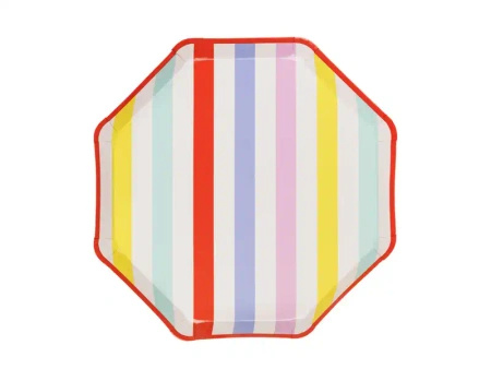 Paper Plates “Stripes”, 24.5 × 24.5 cm, 6 pcs.