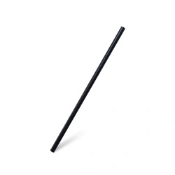 Reusable biocomposite straws black 6/210 mm 200 pcs