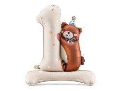 Standing Foil Balloon "Bear 1", 81 × 72 cm, 1 pcv