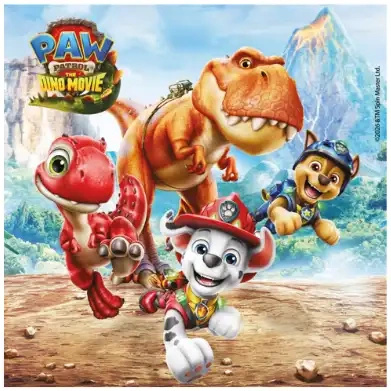 2-ply napkins “PAW Patrol Dino”, 33 × 33 cm, 20 pcs