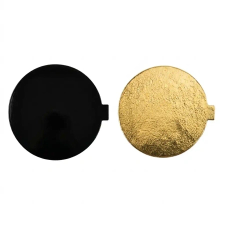 Podkładka deserowa pod monoporcje, dwustronna złoto-czarna, 10 cm, 200 szt.