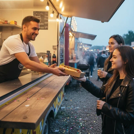 Tacka papierowa głęboka hot dog 26 x 5 x 3,5 cm 100 szt.