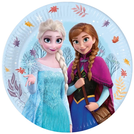 Paper plates "Frozen", 23 cm, 8 pcs