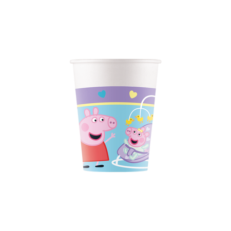 Kubek papierowy "Świnka Peppa" 200 ml 8 szt.