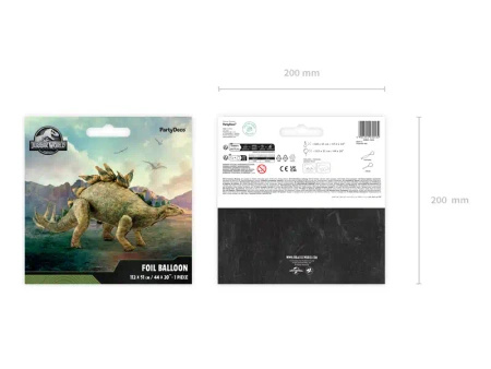 Balon foliowy "Jurassic World - Stegozaur", 112 x 51 cm, 1 szt.