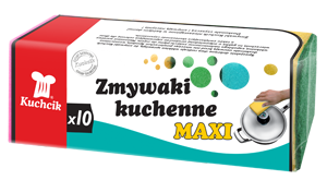 Dishwashing sponges Kuchcik Maxi, 10 pcs.