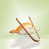 Bamboo snack tongs 10 cm 10 pcs.