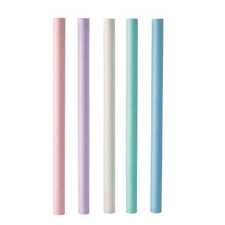 Paper straws pastel colors Bubble Tea 12/200 mm 200 pcs.