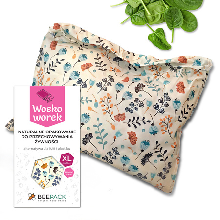 Beeswax bags “Branches” XL 36×32 cm, 1 piece