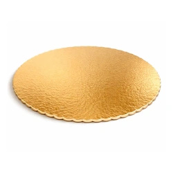 Thick gold cake boards 28 cm 1 pc.