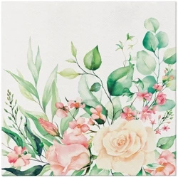 Premium Airlaid napkins, "Floral Moments", 1/4, 40 x 40 cm 50 pcs.