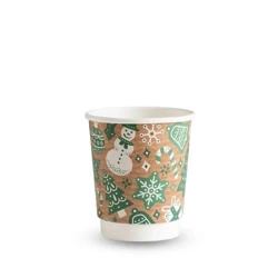 Christmas paper cup 250 ml, diameter 80 mm 25 pcs.