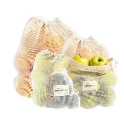 Bags for fruits and vegetables set large 5 pcs.