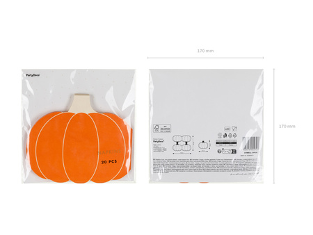 Paper Napkins “Pumpkin – Halloween”, 13 × 16 cm, 20 pcs.