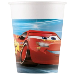 Kubek papierowy "Auta / Cars" 200 ml 8 szt.