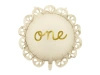 Foil Balloon "One" with Ruffle, 51.5 cm, 1 pc