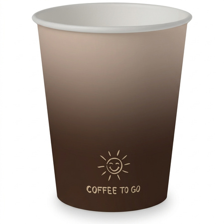 Paper Cup “Coffee To Go”, Clarina, Ø 80 mm, 250 ml, 50 pcs.