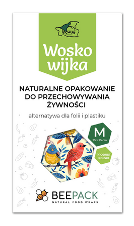 Woskowijka "Ptaszki" rozmiar "M" 25 x 25 cm 1 szt.