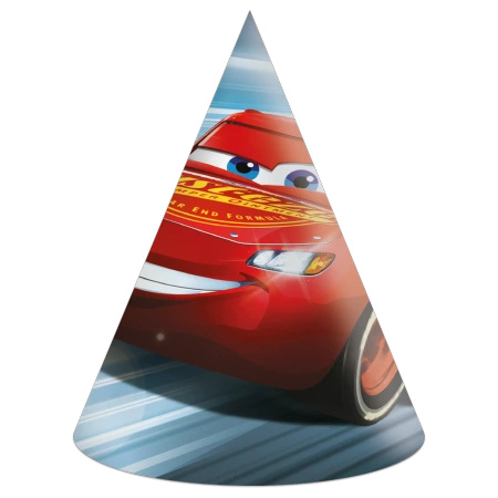Czapeczki papierowe "Auta / Cars" 6 szt.