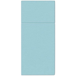 Softpoint napkin pockets for cutlery, embossed, light blue, 38 x 32 cm, 50 pcs