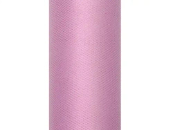Decorative powder pink Tulle, 0.15 × 9 m, 1 pc