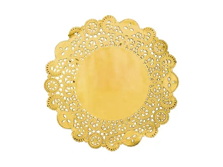 Decorative Paper Placemats Gold, 35.5 cm, 50 pcs