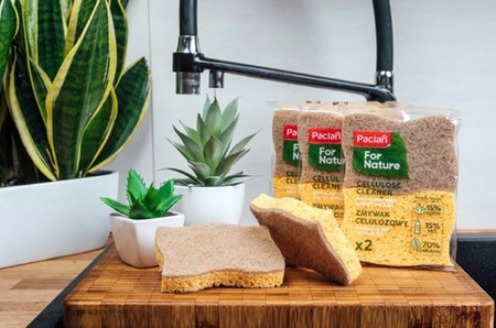Paclan cellulose sponge with agave fibres, 2 pcs
