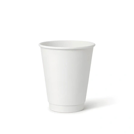 Kubek papierowy dwuściankowy biały, mat, dyspersja 250 ml, śr. 80 mm 25 szt.