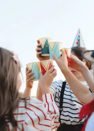 Paper Cups "Circus", 220 ml, 6 pcs