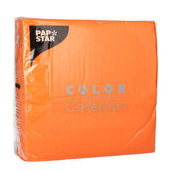 1-layer orange napkins 1/4 33 x 33 cm 100 pcs.