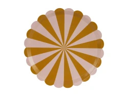 Paper Plates "Stripes", 21 cm, 6 pcs